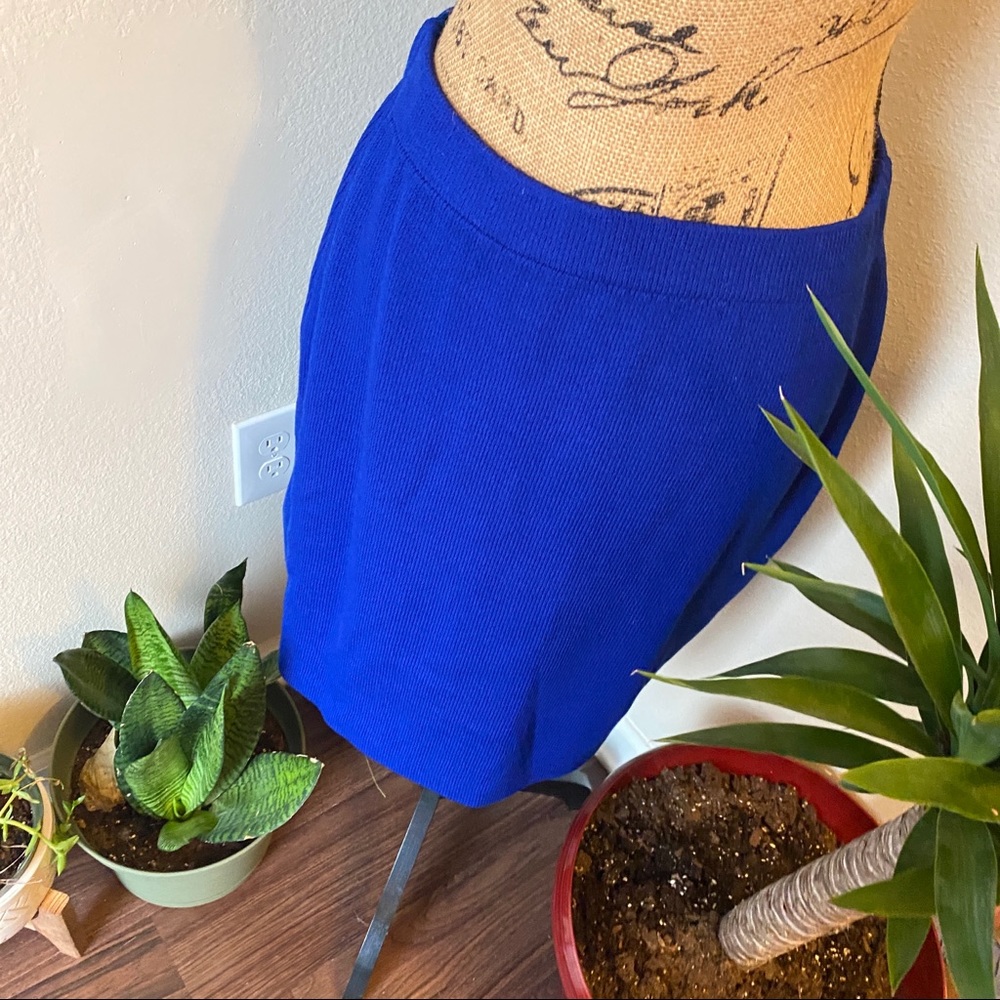 St. John Collection Royal Blue Mid Length skirt
